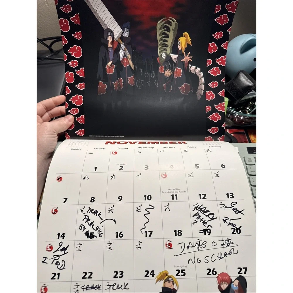 2010 Naruto Shippuden Calendar  Used